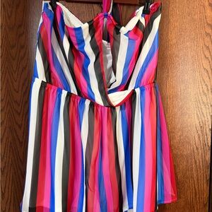 Express Women’s Striped One-Piece Romper